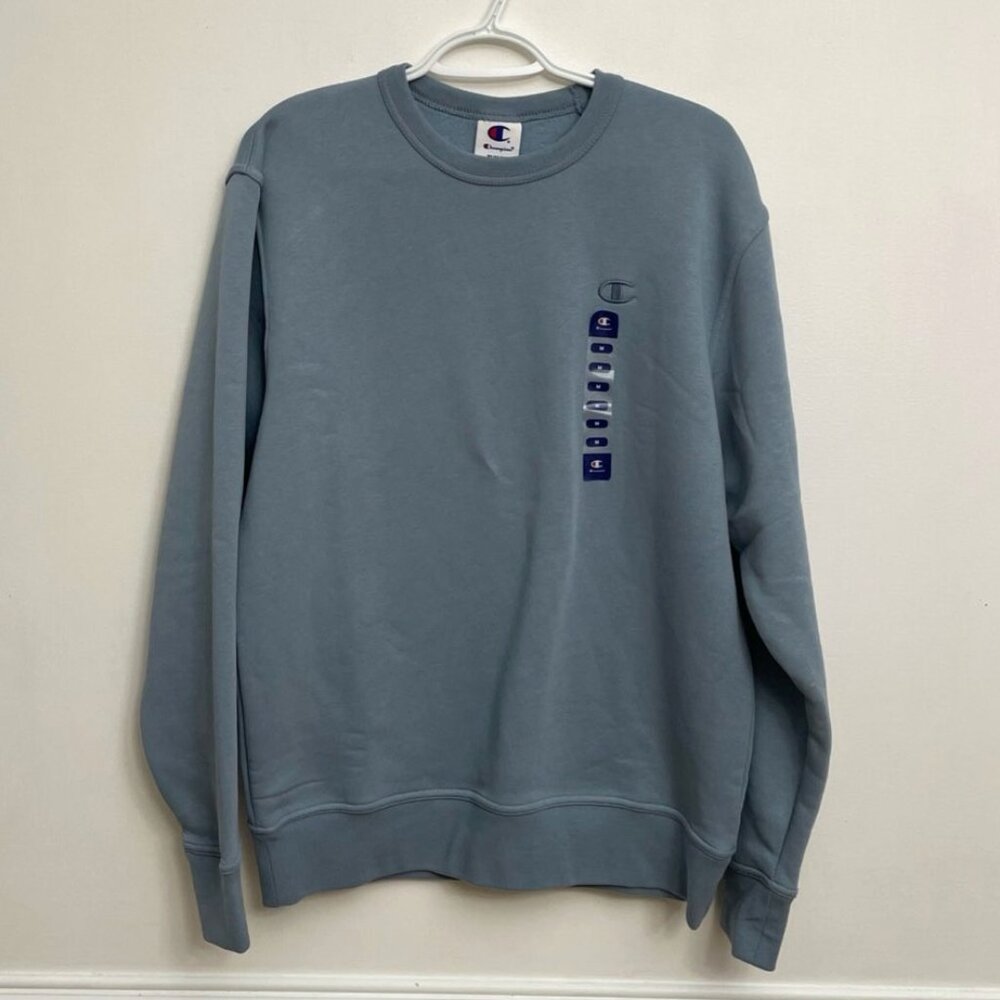 Champion Sweatshirt Women's M Blue Classic Sporty Athletic. Athleisure Cozy